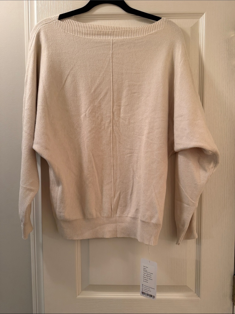 Relaxed Boatneck Sweater in Ivory